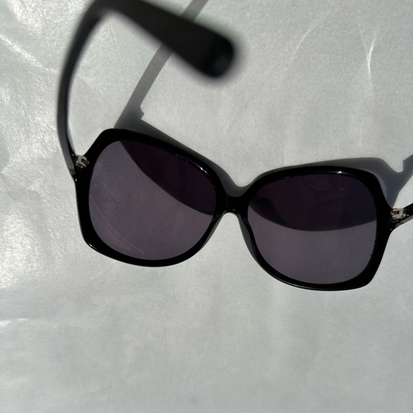 AQS Aquaswiss Valentina black oversized plastic sunglasses VAL001 - Picture 6 of 12